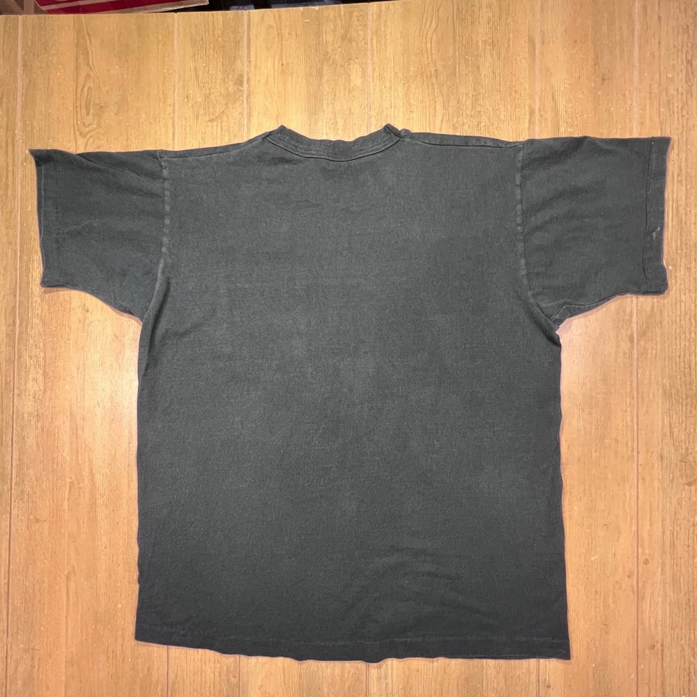 BVD vintage premium Pocket T-Shirt Mens XL Black Single Stitch Made in USA